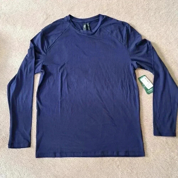 New! I.FiV5 by Simons Long  Sleeved Blue Tee Medium Activewear t-shirt - Picture 3 of 9